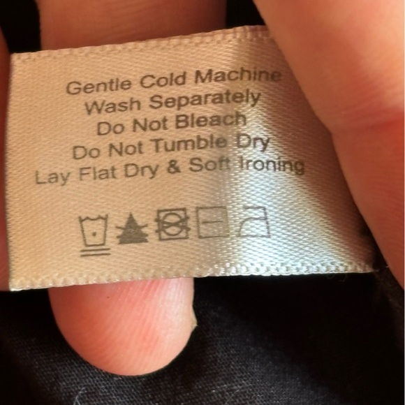 Boston Proper 6 cotton nylon spandex black office, formal button-down shirt - Picture 2 of 9